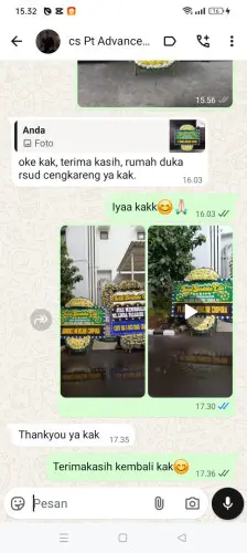 Testimonial Papan Bunga Pernikahan kramatmanik