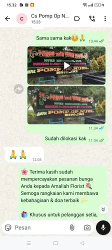 Testimonial Papan Bunga kramatmanik