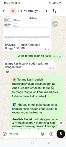 Testimonial Papan Bunga kramatmanik