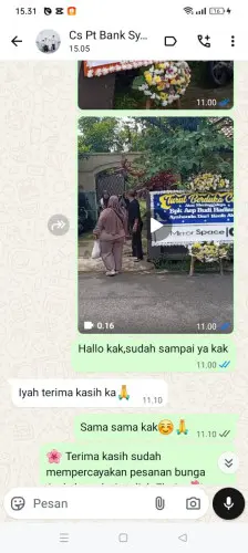 Testimonial Papan Bunga kramatmanik