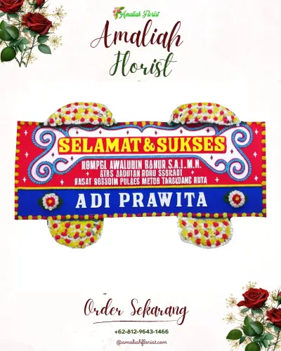 Karangan Bunga Ucapan Selamat kramatmanik